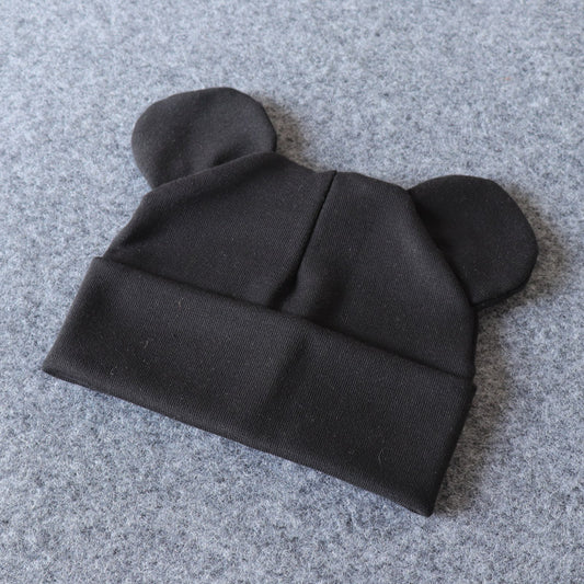 Children's hats baby Mickey mouse ears super cute hats cute hoods double-layer warm hoods